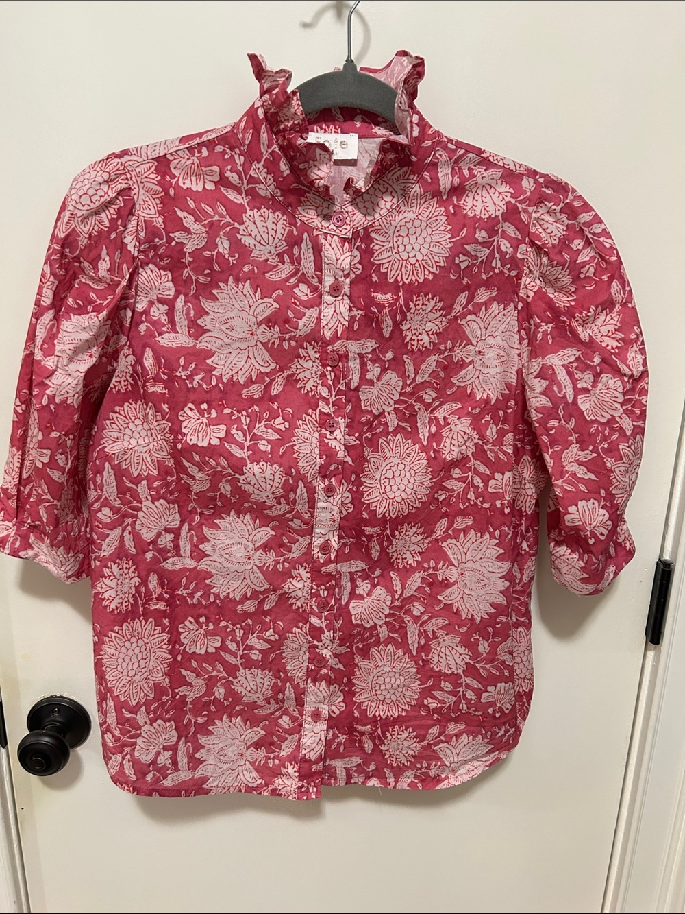 Fate Pink Floral Button-Down Shirt